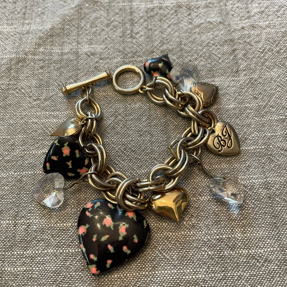 Betsey Johnson Gold and Silver Charm Bracelet - Picture 8 of 10